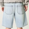 Baggy denimshorts med stjernemønster Baggy denimshorts med stjernemønster