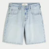Baggy denimshorts med stjernemønster Baggy denimshorts med stjernemønster
