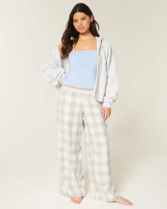 Baggy flannelbukser