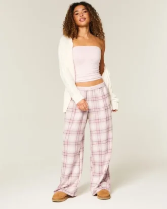 Baggy flannelbukser