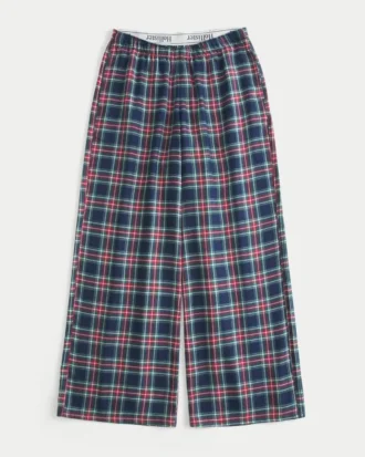Baggy flannelbukser