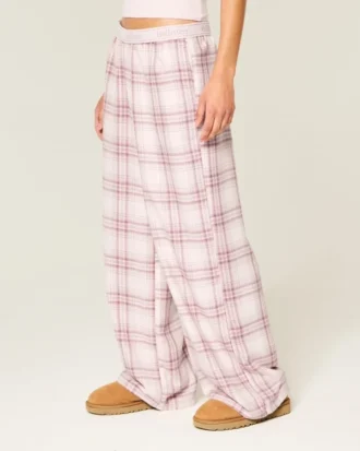 Baggy flannelbukser