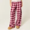 Baggy flannelbukser