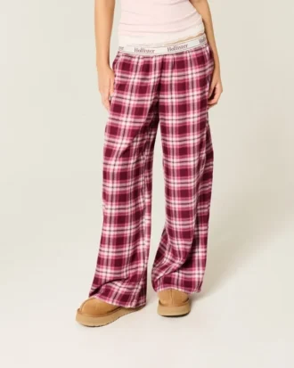 Baggy flannelbukser