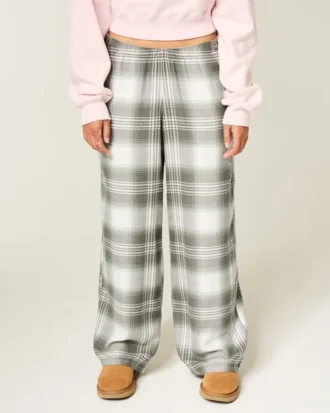 Baggy flannelbukser