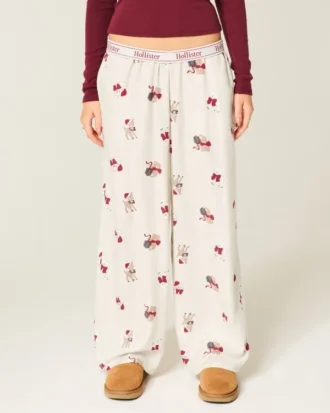 Baggy flannelbukser