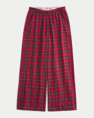 Baggy flannelbukser