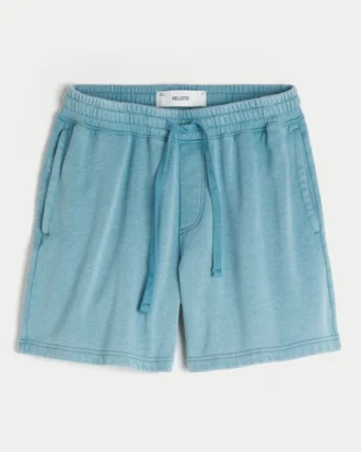 Baggy fleece-shorts over knæet