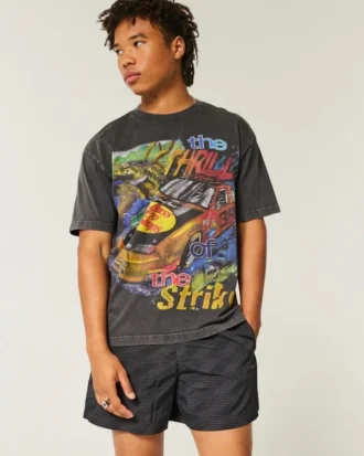 Baggy fodboldshorts til midt på låret