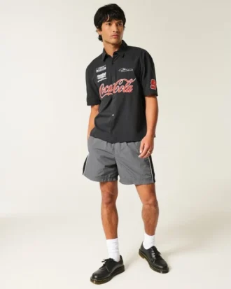 Baggy fodboldshorts til midt på låret