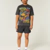 Baggy fodboldshorts til midt på låret