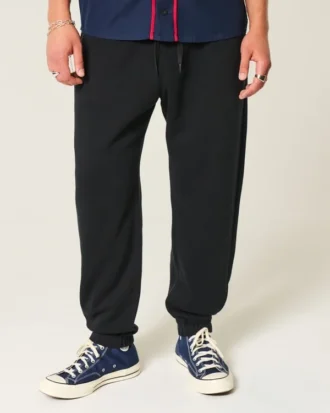 Baggy joggingbukser med snøre