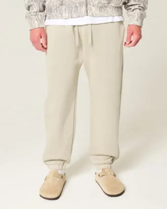 Baggy joggingbukser med snøre