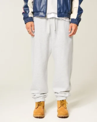 Baggy joggingbukser med snøre