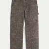 Baggy malerjeans med leopardprint Baggy malerjeans med leopardprint