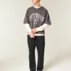 Baggy sweatpants med broderet edderkop Baggy sweatpants med broderet edderkop