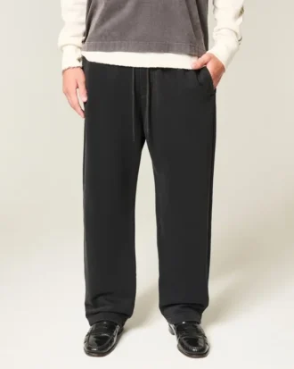 Baggy sweatpants med broderet edderkop
