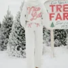 Baggy sweatpants med candy cane-mønster Baggy sweatpants med candy cane-mønster