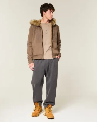 Baggy sweatpants med stjernemønster