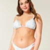 Bikini-top med dekorative trekanter