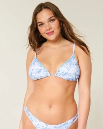 Bikini-top med dekorative trekanter