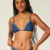 Bikini-top med dekorative trekanter