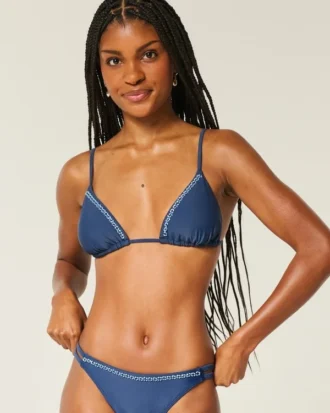 Bikini-top med dekorative trekanter