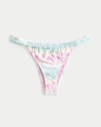 Bikiniunderdel med brede stropper og høj benudskæring