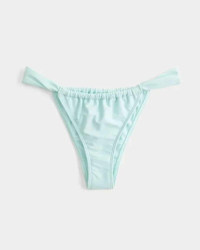 Bikiniunderdel med brede stropper og høj benudskæring