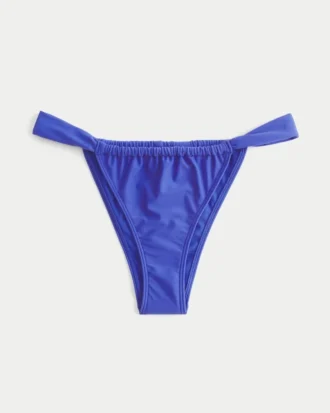 Bikiniunderdel med brede stropper og høj benudskæring