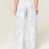 Blå camouflage baggy sweatpants