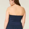 Blød, strækbar, sømløs tube-top