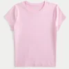 Blødt stretch-baby-T-shirt i sømløst stof