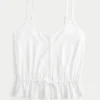 Blonderdetaljeret peplum-top