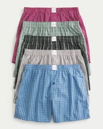 Bomuldsboxershorts, 5-pak