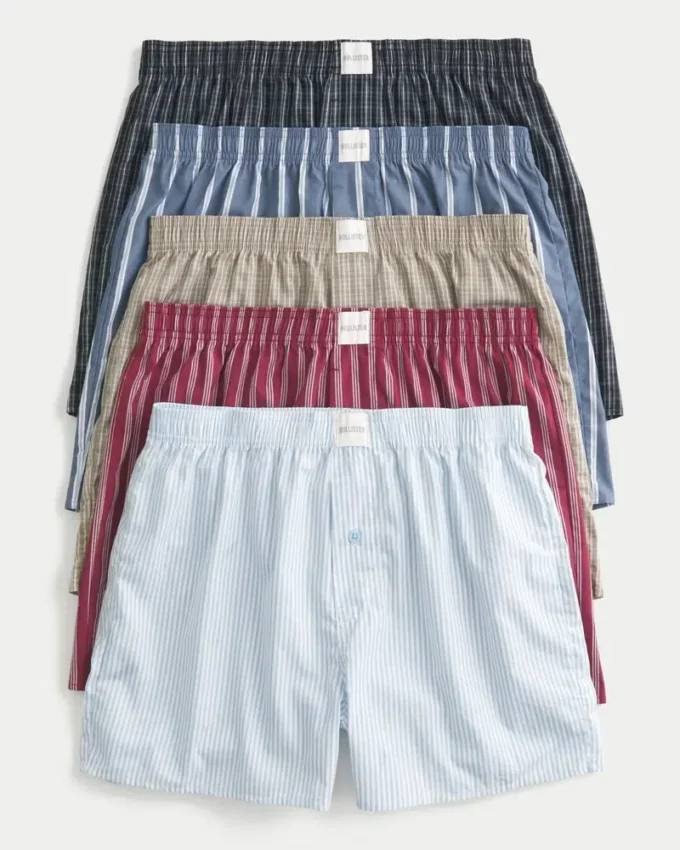 Bomuldsboxershorts, 5-pak