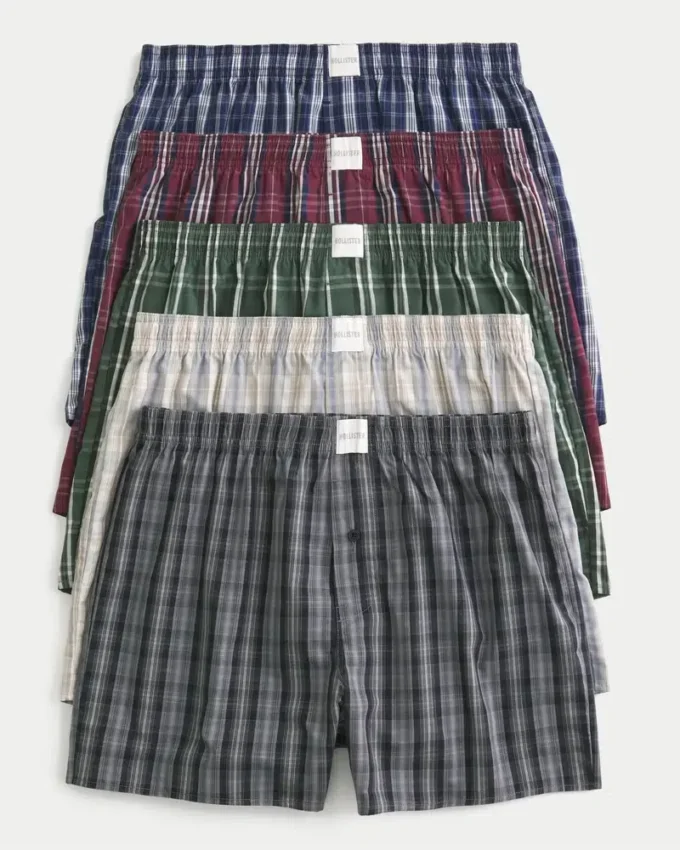 Bomuldsboxershorts, 5-pak