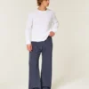 Bootcut-sweatpants med nummergrafik Bootcut-sweatpants med nummergrafik
