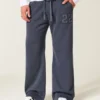 Bootcut-sweatpants med nummergrafik Bootcut-sweatpants med nummergrafik