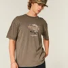 Boxy bomulds-T-shirt med McLaren-print Boxy bomulds-T-shirt med McLaren-print