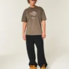 Boxy bomulds-T-shirt med McLaren-print Boxy bomulds-T-shirt med McLaren-print