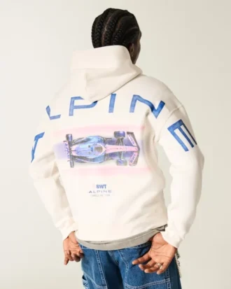 Boxy BWT Alpine Formel 1-team grafisk hættetrøje
