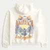 Boxy Club América Las Águillas grafisk hættetrøje Boxy Club América Las Águillas grafisk hættetrøje