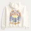 Boxy Club América Las Águillas grafisk hættetrøje Boxy Club América Las Águillas grafisk hættetrøje