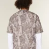 Boxy Crop Heavyweight Camo Crew T-shirt