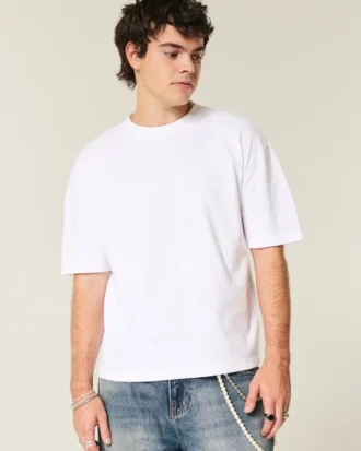 Boxy Crop Heavyweight Crew T-shirt