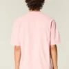 Boxy Crop Heavyweight Washed Crew T-shirt