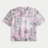 Boxy Crop Posty Co. Grafisk jersey