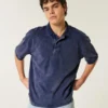 Boxy Crop Washed Polo