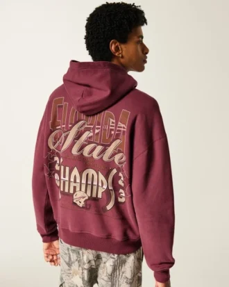 Boxy Florida State University Seminoles grafisk hættetrøje Boxy Florida State University Seminoles grafisk hættetrøje